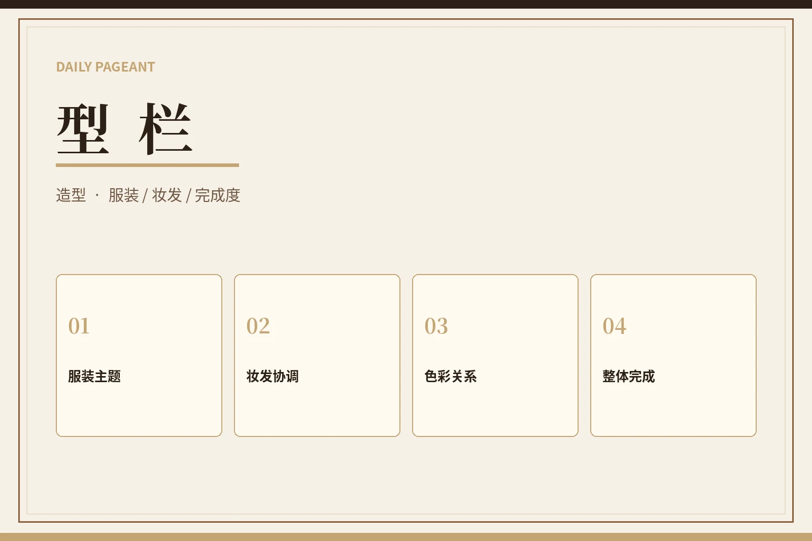 型栏内容视觉