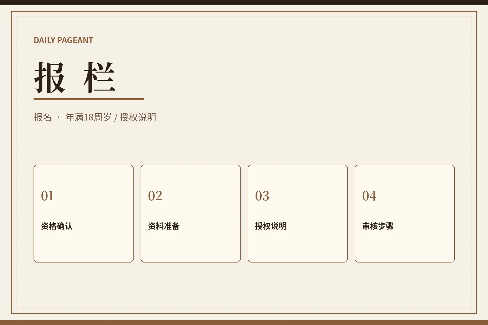 报栏视觉内容
